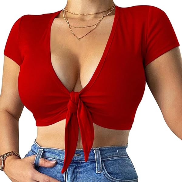 トップス melt the lady cropped knot tops melt the lady cropped knot tops